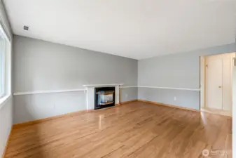 Enjoy your living room with a gas fireplace
