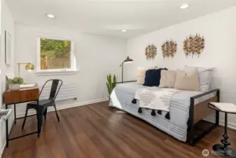 Second lower level bedroom.