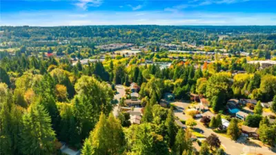 Your home is perched just above Downtown.