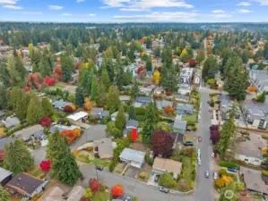 What an amazing location.  Great cul-de-sac setting, quiet, private street yet so close to your easy commute and all the amenities