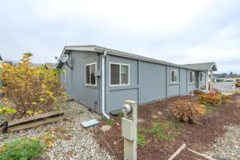 Front and side of home.