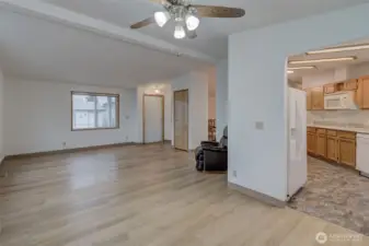 Entry &  living room.