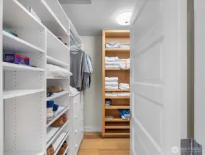 Walk in closet in primary