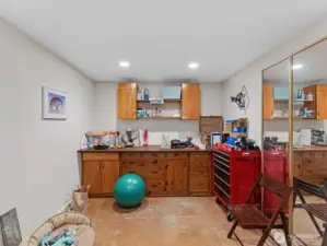 Rec room/ storage room in basement