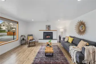 Light and Bright Living Room with large picture window