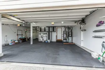 Large four car garage