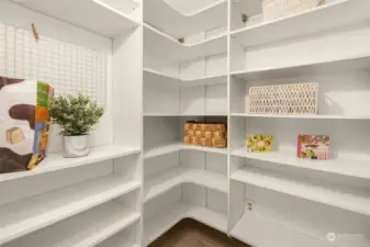 Walk-in pantry ready for your Costco trips!