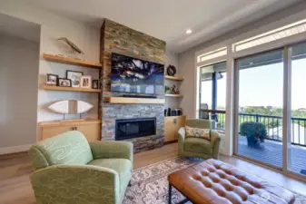 Living Room on Main Level with Ocean View