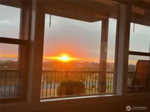 Sunset View from Primary Bedroom