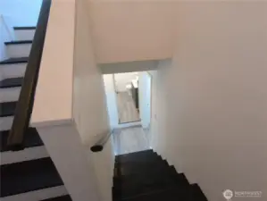 View from the landing looking up and down.