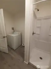 Main floor shower and utilities