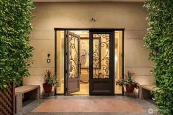 Majestic entrance to the spectacular home