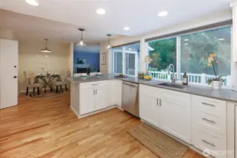 Kitchen from the dining room- its a breezy flow!