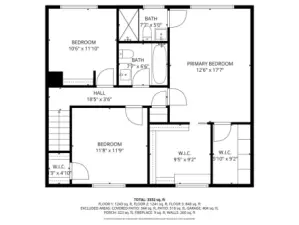 Upper floor plan