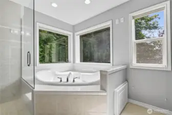 Primary soak tub