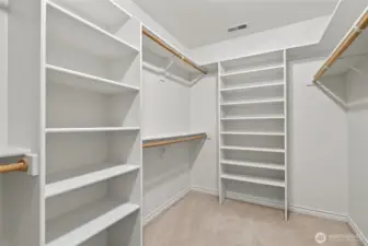 Primary walk in closet