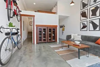Impactful and spacious entry.