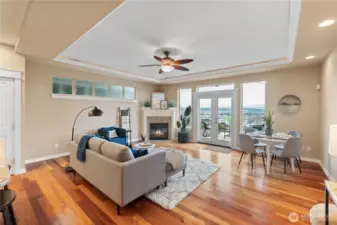 Your cozy gas fireplace will keep you warm all winter long.