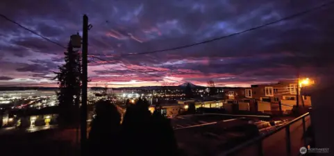 The view is stunning, even at night.