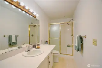 Large primary en suite with walk-in shower