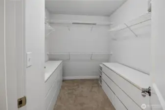Large walk in closet