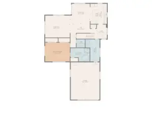 Detailed main-level floorplan outlining room layout and dimensions.