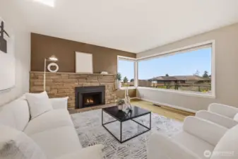 Cozy up by the fire, with the Sound right outside your window