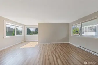 1st floor unit sun-drenched living space