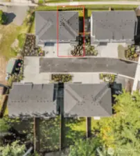 Lot lines are not to scale. This is not an official survey. This is a visual aid.