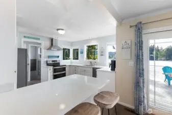 Kitchen with eating space