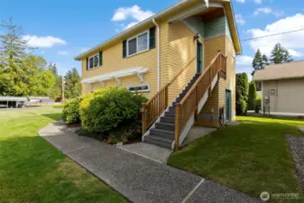 Garage and finished space