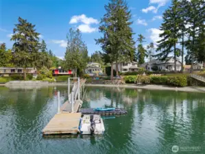 The ultimate in waterfront living with usable waterfront!