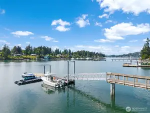 Dock with multiple boat storage