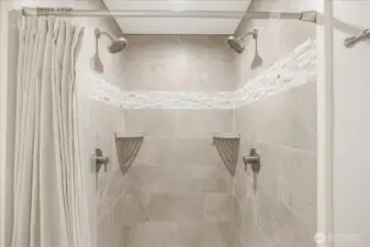 Lower bathroom shower