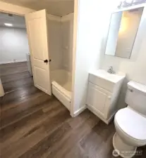 Second full bath, downstairs