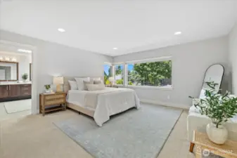Retreat to your 2nd fl. primary suite with a lovely view of sunset skies.
