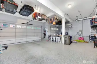 All Garage Storage Stays with the home.