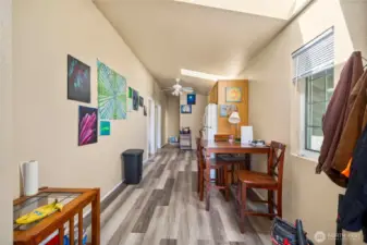 Dining and Kitchen above garage