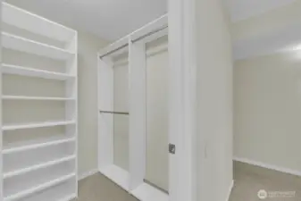 Primary walk-in closet