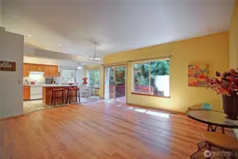 slider leading to deck from living area