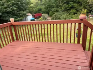Nice size deck and stairs