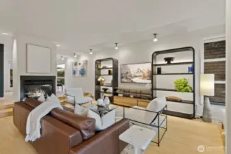 Warm maple floors, a centerpiece gas fireplace, and the perfect layout for entertaining.