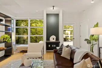 Grow your art collection and display your favorite pieces in the living area for all to see!