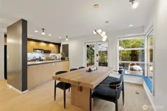 Dinner parties and summer BBQ's are a breeze here, with easy indoor-outdoor flow between the dining room, kitchen and patio.