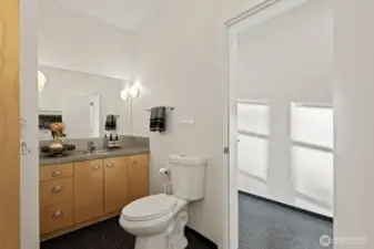 Handy half bath on the main floor.