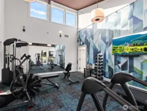 Stay active in the well-equipped community gym featuring bright, open space and quality equipment.