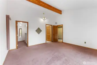 Main floor primary suite