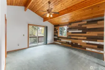 New deck access through 3rd floor loft sliders.