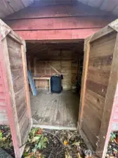 Shed with RV pad area