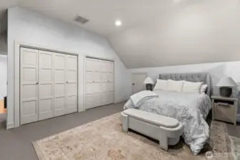 Flex room upstairs being used as a 4th bedroom; This is a very large room that can be used for whatever you may need! There is a stairwell attached to this room leading downstairs.